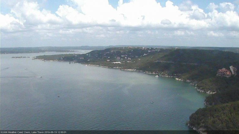 Lake Travis webcam, June 19, 2016 11:20 AM CT