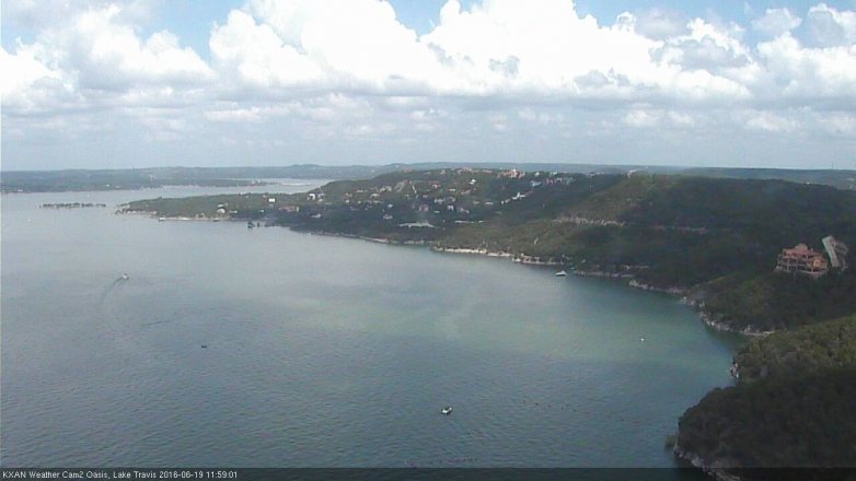 Lake Travis webcam, June 19, 2016 11:25 AM CT