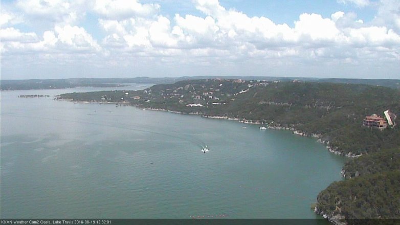 Lake Travis webcam, June 19, 2016 11:55 AM CT