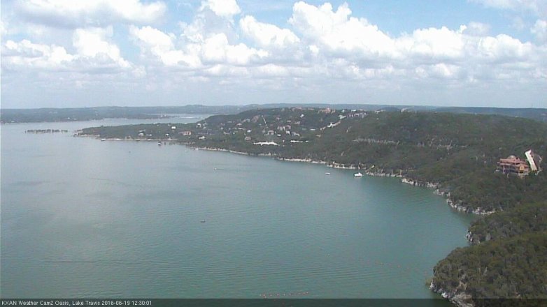 Lake Travis webcam, June 19, 2016 12:00 PM CT