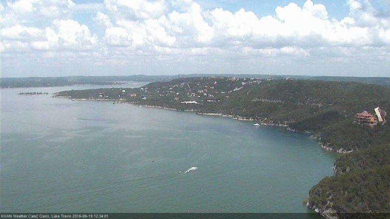 Lake Travis webcam, June 19, 2016 12:05 PM CT