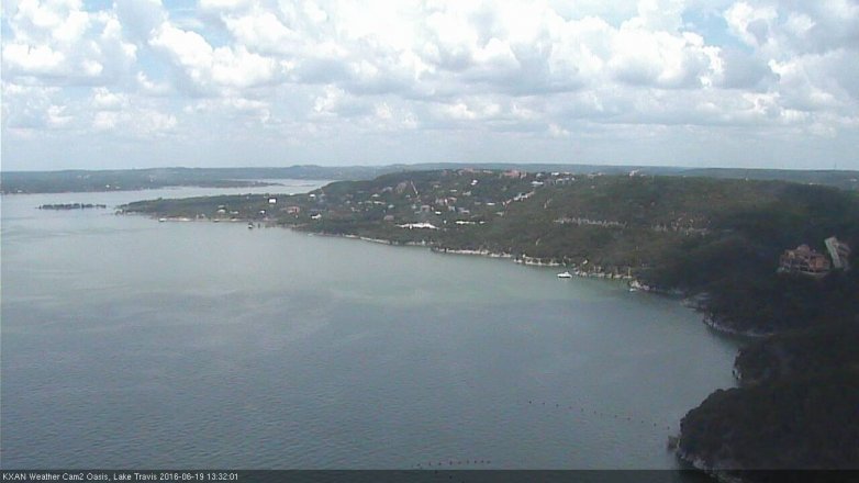 Lake Travis webcam, June 19, 2016 12:45 PM CT