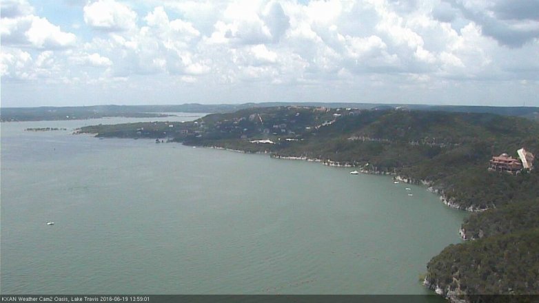 Lake Travis webcam, June 19, 2016 1:05 PM CT