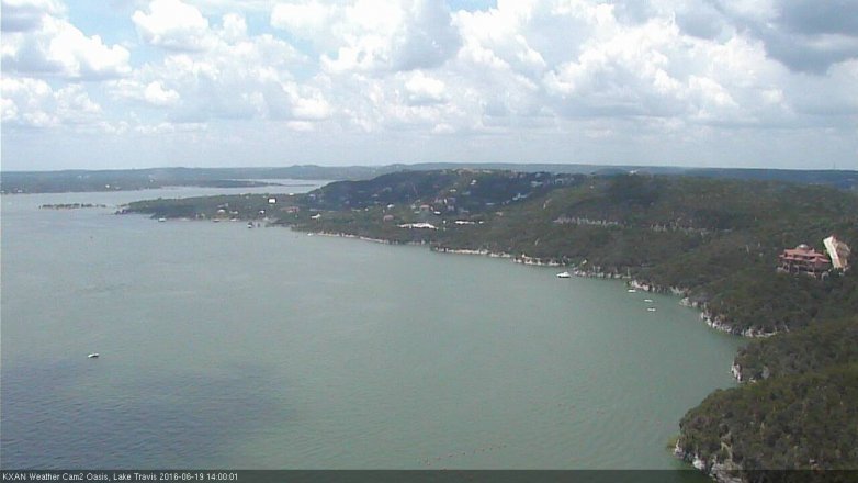 Lake Travis webcam, June 19, 2016 1:10 PM CT