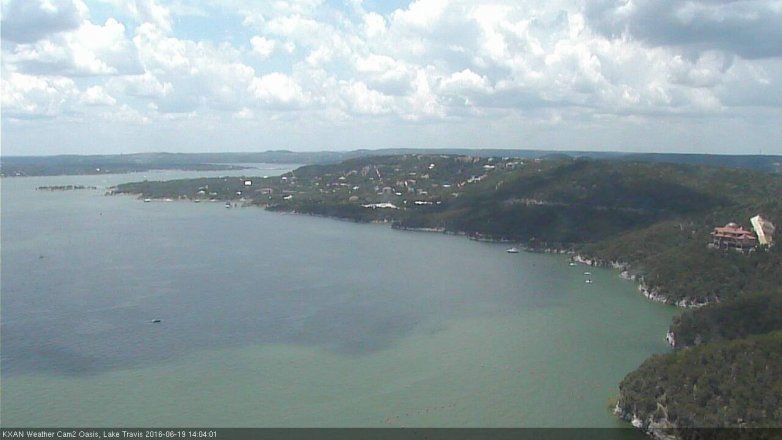 Lake Travis webcam, June 19, 2016 1:35 PM CT