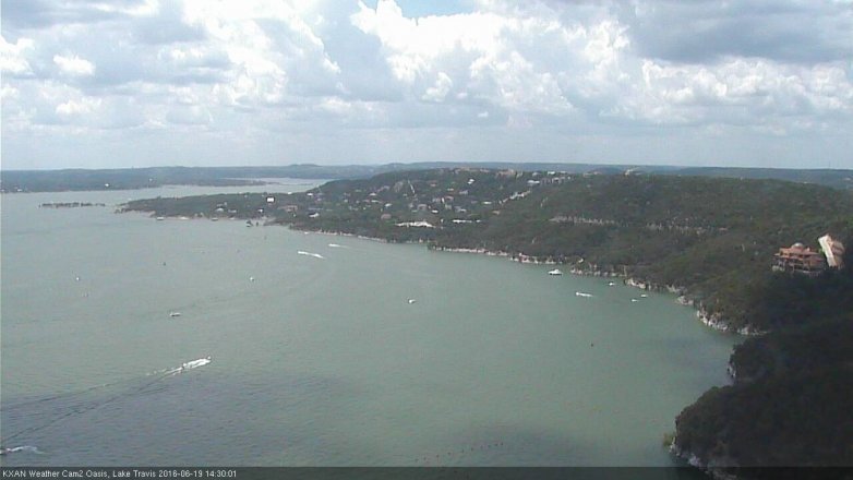Lake Travis webcam, June 19, 2016 1:50 PM CT