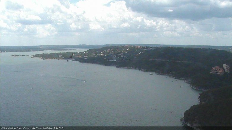 Lake Travis webcam, June 19, 2016 2:10 PM CT