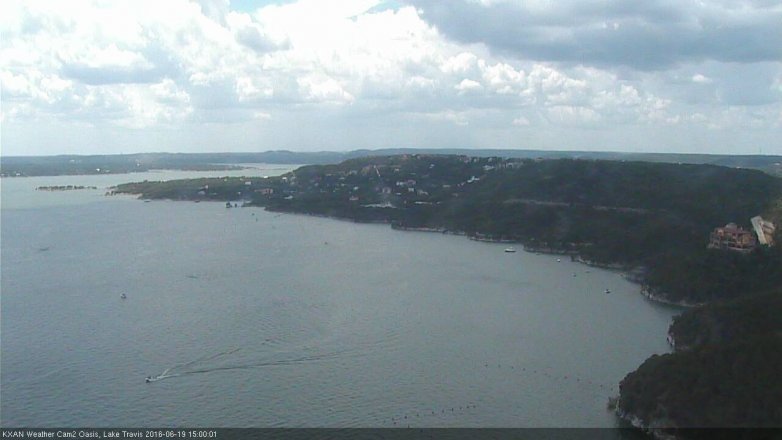 Lake Travis webcam, June 19, 2016 2:25 PM CT