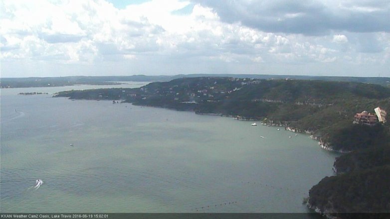 Lake Travis webcam, June 19, 2016 2:30 PM CT