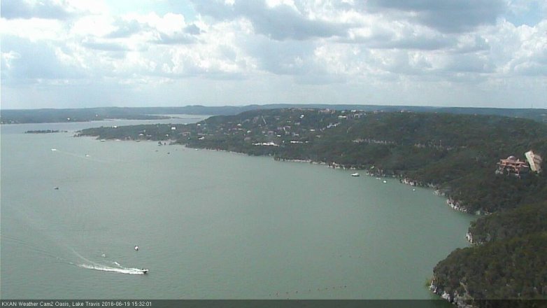 Lake Travis webcam, June 19, 2016 2:35 PM CT