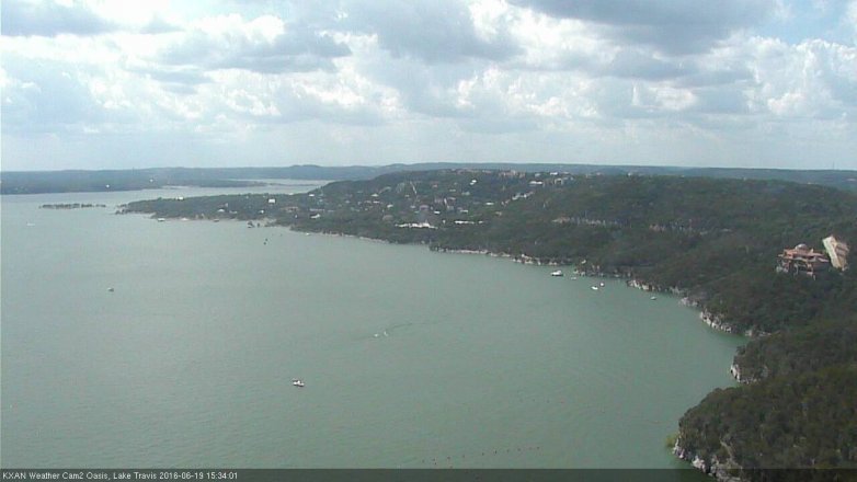 Lake Travis webcam, June 19, 2016 2:50 PM CT