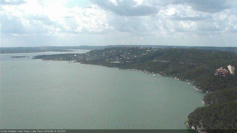 Lake Travis webcam, June 19, 2016 2:55 PM CT