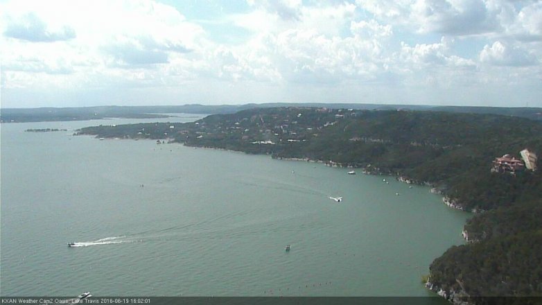Lake Travis webcam, June 19, 2016 3:20 PM CT