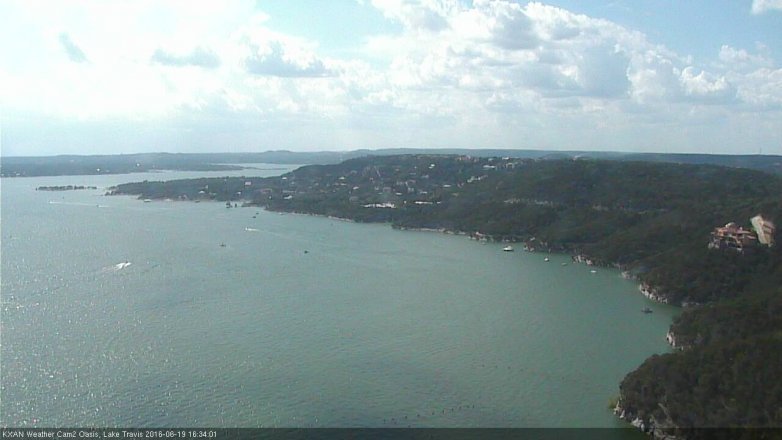 Lake Travis webcam, June 19, 2016 3:40 PM CT