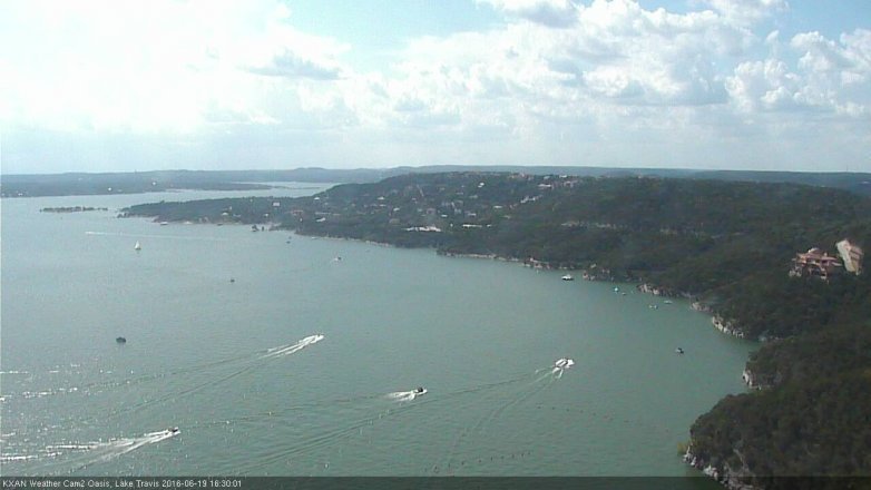 Lake Travis webcam, June 19, 2016 3:45 PM CT