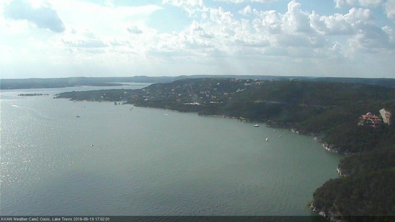 Lake Travis webcam, June 19, 2016 4:20 PM CT