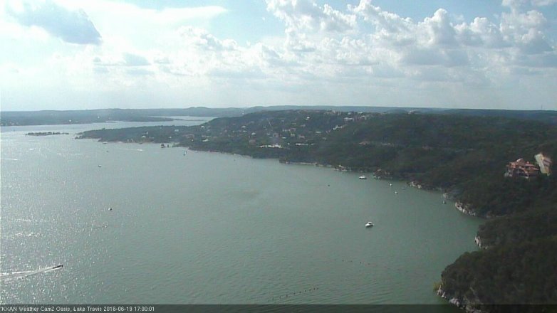 Lake Travis webcam, June 19, 2016 4:30 PM CT