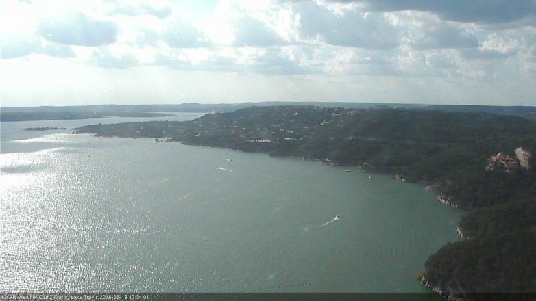 Lake Travis webcam, June 19, 2016 4:40 PM CT