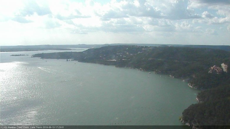 Lake Travis webcam, June 19, 2016 4:50 PM CT