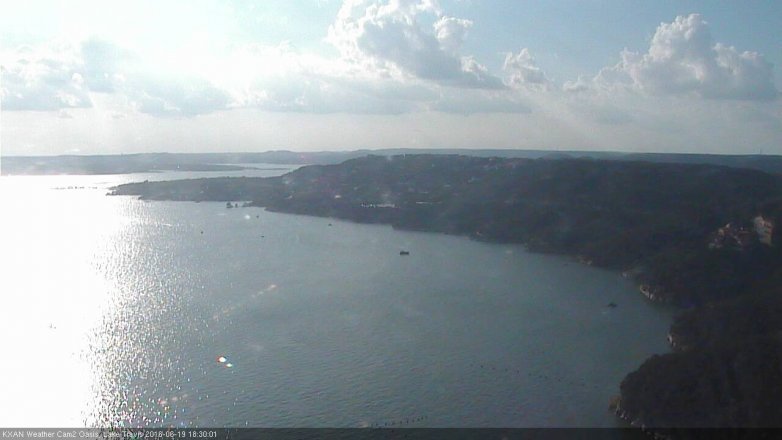 Lake Travis webcam, June 19, 2016 5:55 PM CT