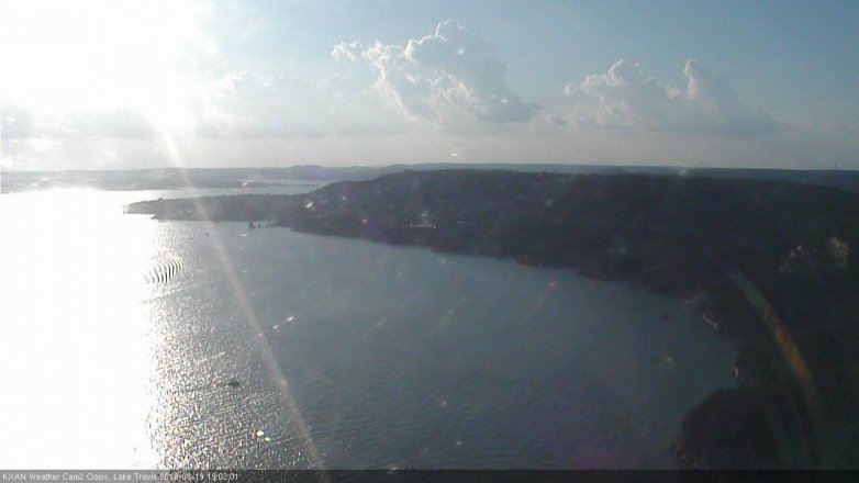 Lake Travis webcam, June 19, 2016 6:15 PM CT