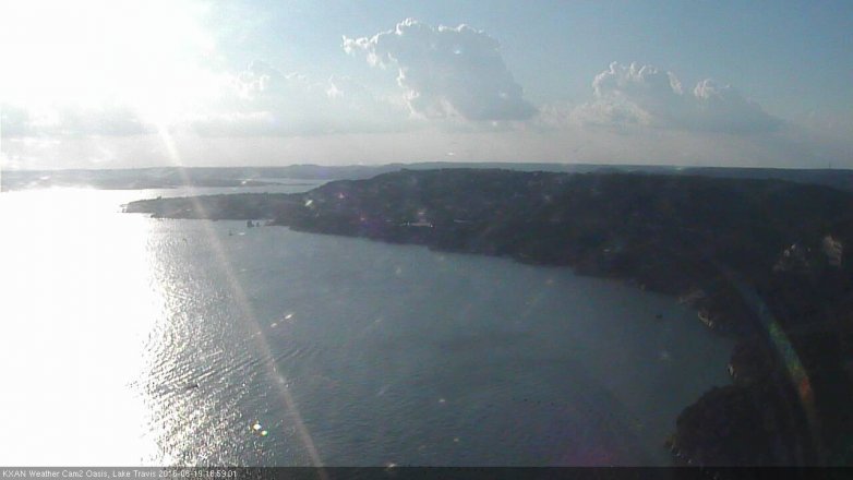 Lake Travis webcam, June 19, 2016 6:25 PM CT