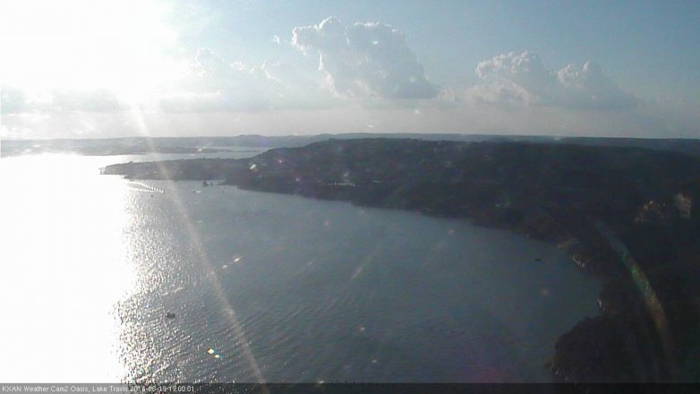 Lake Travis webcam, June 19, 2016 6:30 PM CT