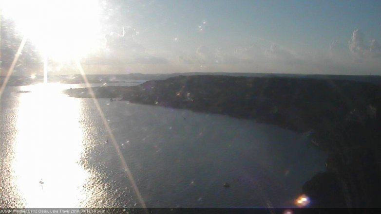 Lake Travis webcam, June 19, 2016 6:55 PM CT