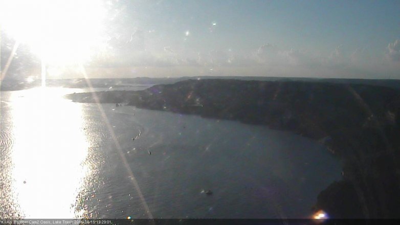 Lake Travis webcam, June 19, 2016 7:00 PM CT