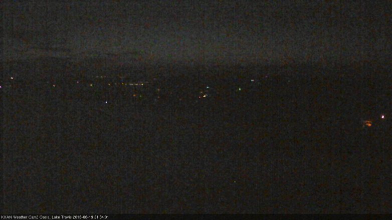 Lake Travis webcam, June 19, 2016 8:45 PM CT