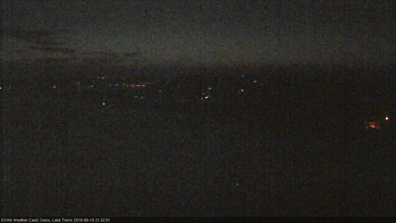 Lake Travis webcam, June 19, 2016 8:50 PM CT