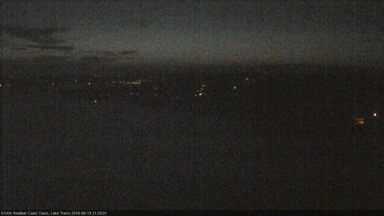 Lake Travis webcam, June 19, 2016 9:00 PM CT