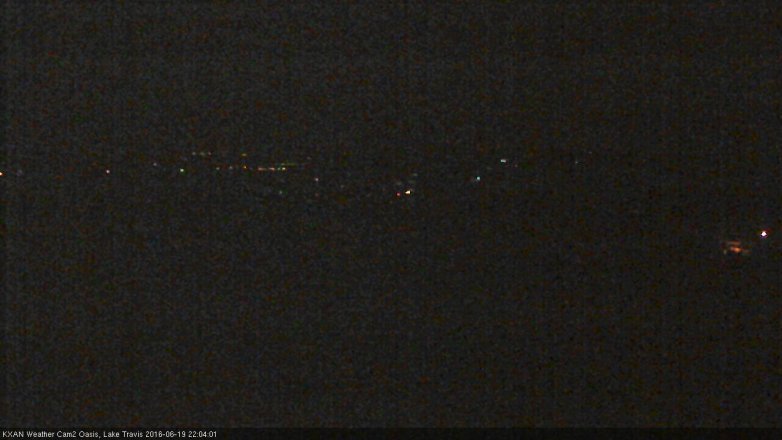 Lake Travis webcam, June 19, 2016 9:10 PM CT
