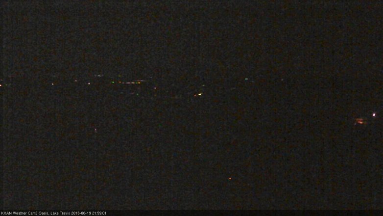 Lake Travis webcam, June 19, 2016 9:20 PM CT
