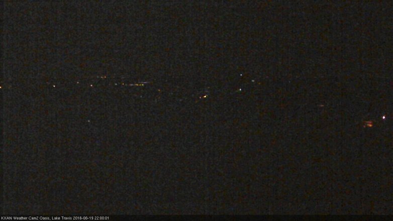 Lake Travis webcam, June 19, 2016 9:25 PM CT