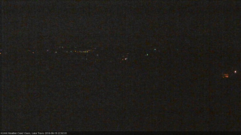 Lake Travis webcam, June 19, 2016 9:30 PM CT