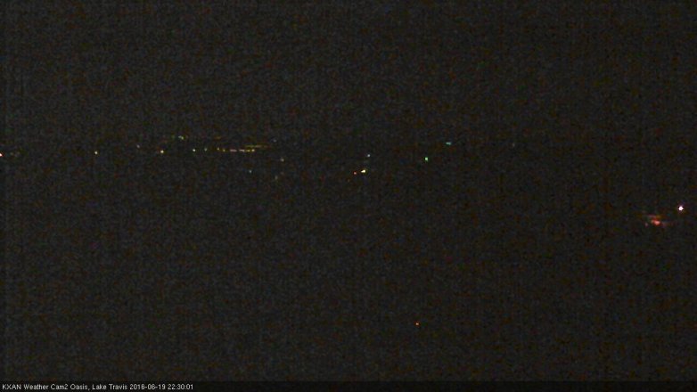 Lake Travis webcam, June 19, 2016 9:55 PM CT
