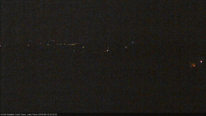 Lake Travis webcam, June 19, 2016 10:40 PM CT