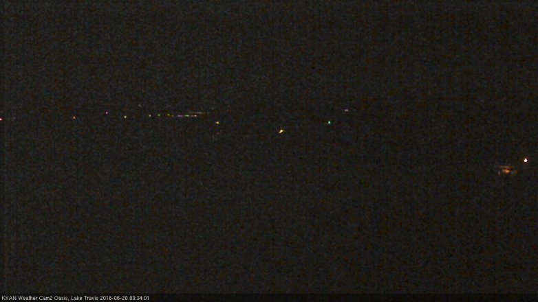 Lake Travis webcam, June 19, 2016 11:55 PM CT