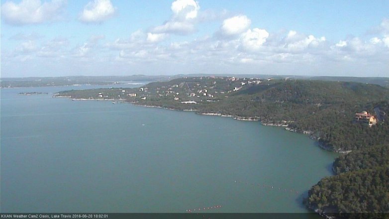 Lake Travis webcam, June 20, 2016 9:05 AM CT
