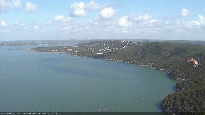 Lake Travis webcam, June 20, 2016 9:15 AM CT