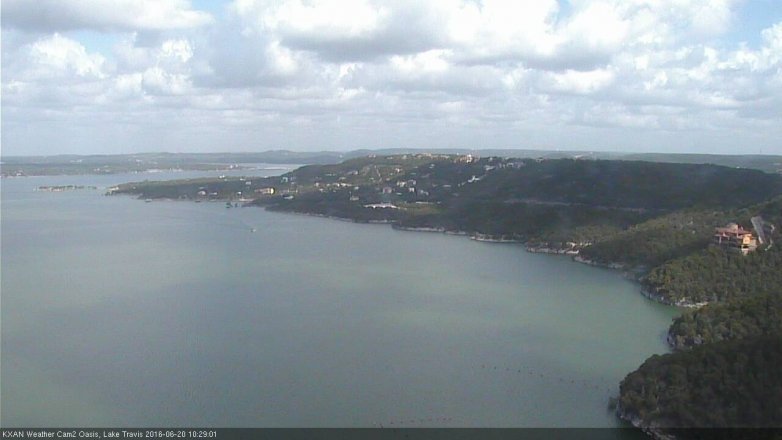 Lake Travis webcam, June 20, 2016 9:35 AM CT