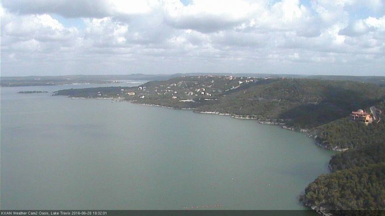 Lake Travis webcam, June 20, 2016 9:45 AM CT