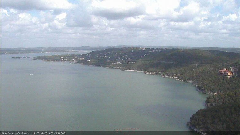 Lake Travis webcam, June 20, 2016 9:50 AM CT