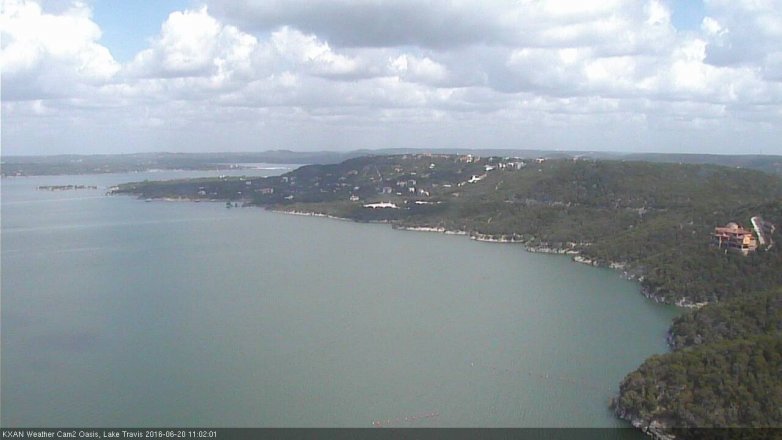 Lake Travis webcam, June 20, 2016 10:05 AM CT