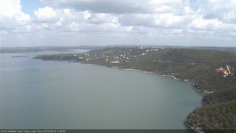 Lake Travis webcam, June 20, 2016 10:25 AM CT