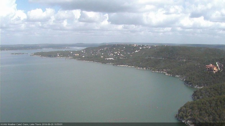 Lake Travis webcam, June 20, 2016 10:30 AM CT