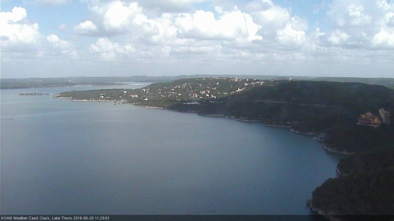Lake Travis webcam, June 20, 2016 10:35 AM CT