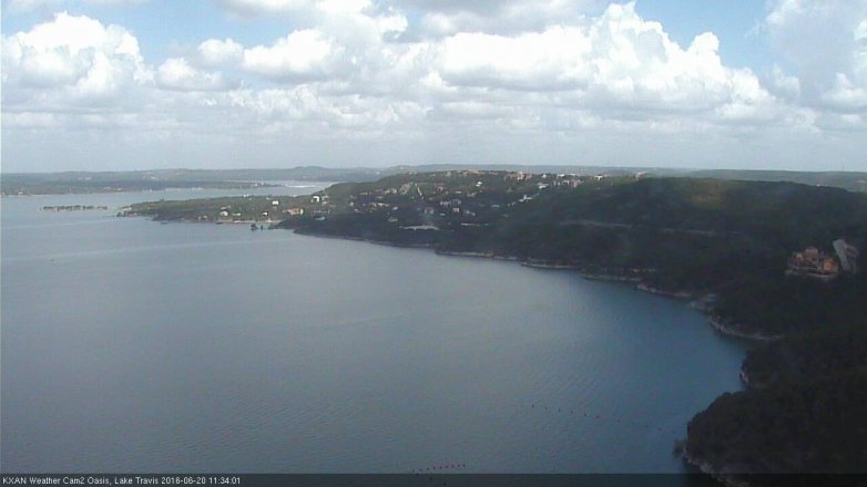 Lake Travis webcam, June 20, 2016 10:45 AM CT