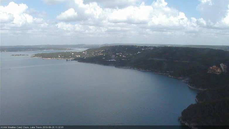 Lake Travis webcam, June 20, 2016 10:55 AM CT